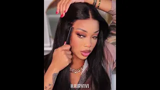 No Glue Need! Hairvivi Fitted Glueless HD Lace Frontal Wig | A Snug & Effortless Install #shorts