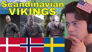 American Reacts Differences between Norwegian, Swedish and Danish Vikings