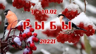 РЫБЫ. 1 - 10 февраля 2022г. Таро прогноз, гороскоп для знака зодиака рыбы.