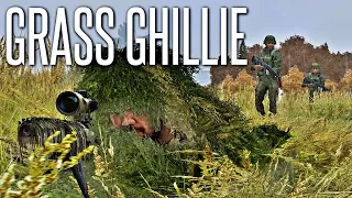 ALMOST STEPPED ON - ArmA 3 Grass Ghillie Gameplay