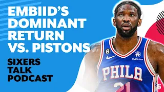 Joel Embiid, Sixers dominate Pistons; flashes of talent from Jaden Springer | Sixers Talk Podcast