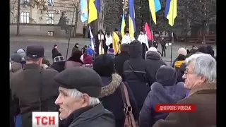 Недільним віче відзначили річницю Революції Гідності в багатьох регіонах України