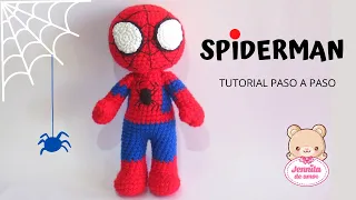 SPIDERMAN Super Héroe Amigurumi Tutorial (Patrón en descripción)