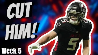 7 Players You Should CUT From Your Roster | Week 5 Fantasy Football Waiver Wire