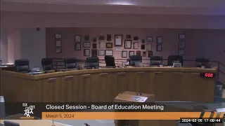 Board Meeting - March 5, 2024