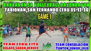 Game1:Bakbakan sa Tabionan San Fernando Cebu.Team Cebu City Vs. Team Consolacion.05-12-24.