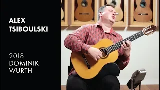 Barrios' Waltz Op. 8 No. 4" played by Alex Tsiboulski on a Dominik Wurth