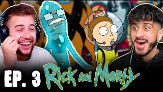 OUR FIRST TIME WATCHING RICK AND MORTY!! Rick And Morty Episode 3 Reaction