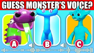 Guess the MONSTER'S VOICE (GARTEN OF BANBAN 4 & DOORS) | PATCHED WILLY, CYAN, RUSH, EPIC AIR WUBBOX