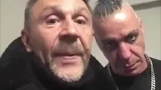 Шнуров и солист Rammstein поздравляют с наступающим Новым Годом