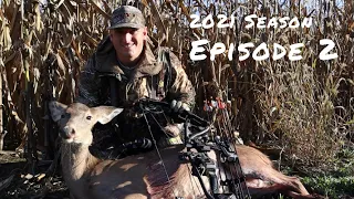 Bowhunting Whitetails//Deer Down//I Passed On A Buck!!//2021 Deer Season Ep 2