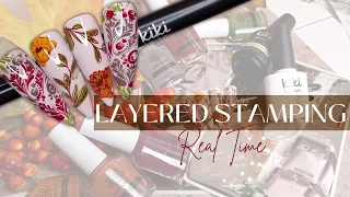 NAIL STAMPING - LAYERED STAMPING TECHNIQUE | USING CLEAR JELLY STAMPING PLATES | Watch Me Stamp!