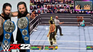 WWE - 2k22 The Usos Vs Angelo Dawkins & Montez ford Full March (Hd 1080p) PC gameplay