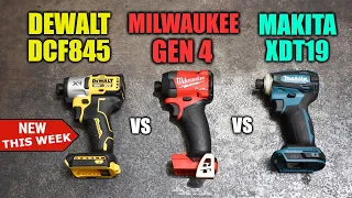 DeWALT's New Top Impact Driver DCF845 Dyno'd vs Latest Makita & Milwaukee