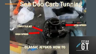 How to adjust / Tune the carburetors on a seadoo 2 stroke.