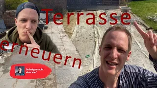 Terrasse erneuern/bauen Teil 1 - Fliesen & Estrich entfernen // DIY Selbstgemacht aber wie?