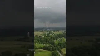 Drone video captures tornado in Illinois amid deadly storms across US