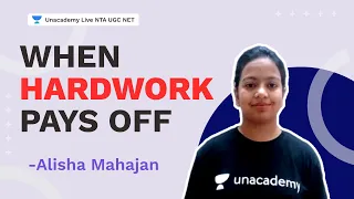 When hardwork pays off | Alisha Mahajan | NTA UGC NET 2021