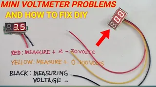 mini voltmeter problem diy ( how to fix voltmeter problem three wires)