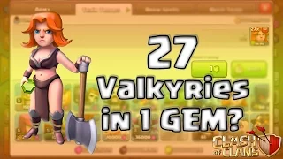 27 Valkyries For Just 1 GEM without Dark Elixir?//Best Clash of Clans GLITCH?? [PATCHED]