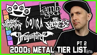 2000s Metal Tier List pt 2 (WORST to Best)