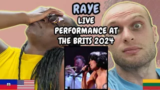REACTION TO RAYE - Live Performance at the BRITs 2024 | FIRST TIME LISTENING TO RAYE
