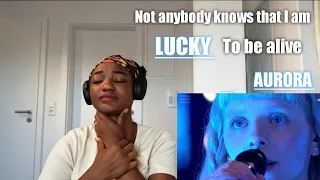 First time reaction to Aurora | Lucky ( live in Nidarosdomen)