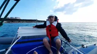 ПЕРВАЯ ТРЕНИРОВКА И ПЕРВЫЙ ВЫХОД В МОРЕ.🥳🌊✌️