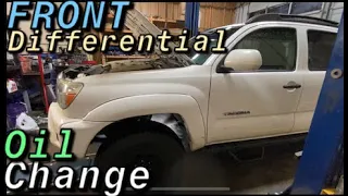 HOW TO REPLACE FRONT DIFFERENTIAL OIL ON A 2006 - 2015 TOYOTA TACOMA