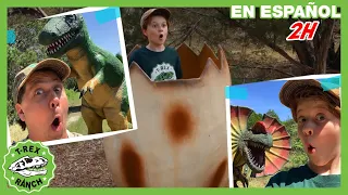 Escondite de dinosaurios | Videos de dinosaurios y juguetes para niños