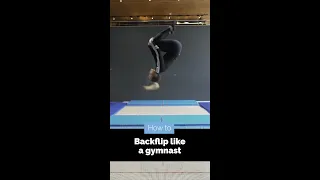 How to Backflip on Trampoline | #shorts