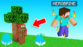 HIDE & SEEK but with HEROBRINE! (Minecraft)