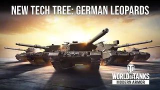 NEW! Tech Tree: German Leopard Tanks