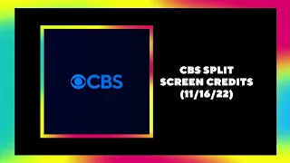 CBS Split Screen Credits (11/16/22)