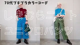 【＃39】しまむらで春の大人買い&ユニクロとコーデしてみた。60代、70代のプチプラ、カラーコーデ、シニアのお洒落／北九州市オープントップバスツアー／テンションが上がる洋楽BGM楽しんでね