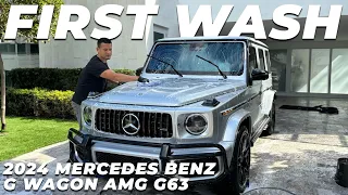 A BRAND NEW 2024 Mercedes Benz AMG G63 G Wagon SUV gets its FIRST WASH! - Auto Detailing
