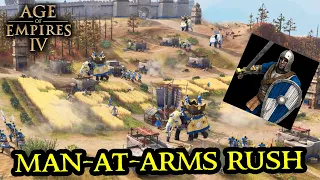 Man-At-Arms are OVERPOWERED - Age of Empires IV HARD 1 vs.1 Holy Roman Empire - Open Beta