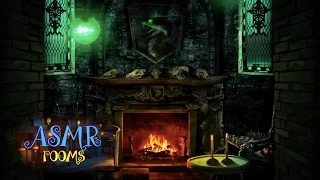 Harry Potter Inspired ASMR - Slytherin Common Room - POV HD Ambient Soundscape and Animation