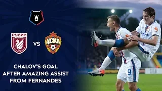 Chalov's Goal after Amazing Assist from Mario Fernandes | RPL 2019/20