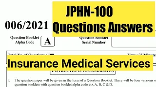 JPHN Insurance Medical Services Q&A/Kerala Psc/JHI/Video-50/Nurse Queen/ANM Kerala