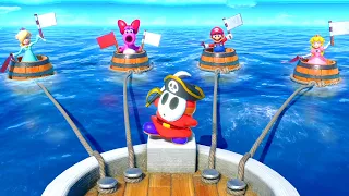Mario Party Superstars - Mario vs Rosalina vs Peach vs Birdo 2 Players Yoshi's Island Walkthrough