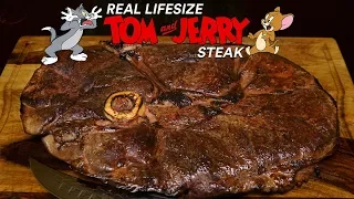 Giant TOM and JERRY Steak! Is it AMAZING?