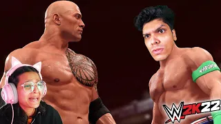 I am a WWE Champion! Mythpat VS @urmilaaa  (WWE 2k22)