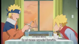 Naruto Invita a Boruto a su Casa Para Comer Ramen