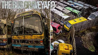 THE BUS GRAVEYARD, DERELICT BUSES LEFT BEHIND (FOUND WORKING BUS) - URBEX