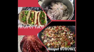 🌮Ahtapot KOKOREÇ & AHTAPOT TACO #ahtapot #ahtapotyemek