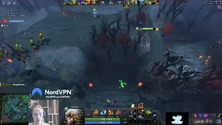Topson showing the new Techies combo on 7.31