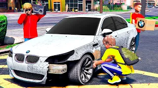 КУПИЛ РАЗБИТУЮ BMW M5 E60 ! ПРОДАЛ ДВЕ МАШИНЫ ! - ЖИЗНЬ ПЕРЕКУПА В GTA 5 ⚡ГАРВИН