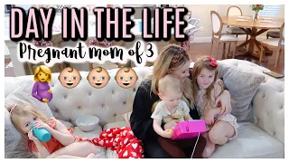 DAY IN THE LIFE PREGNANT MOM OF 3 | Tara Henderson