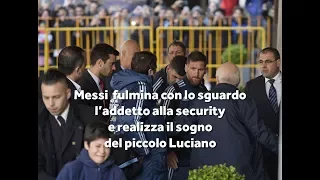 Il bellissimo gesto di Messi con il bambino uruguayano